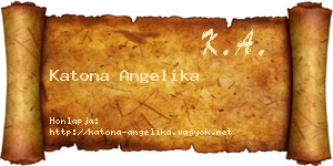 Katona Angelika névjegykártya