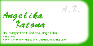 angelika katona business card